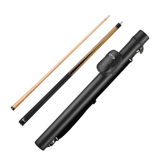 Viper Naturals Birdseye Cue and Casemaster Q-Vault Supreme Black Cue Case