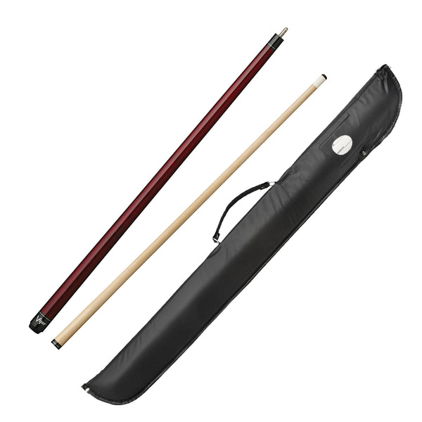 Viper Elite Series Red Unwrapped Cue and Casemaster Q-Vault Supreme Black Cue Case