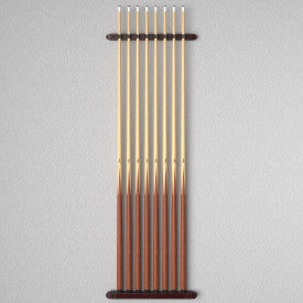 Fat Cat Mahogany 8 Cue 2-Piece Wall Cue Rack