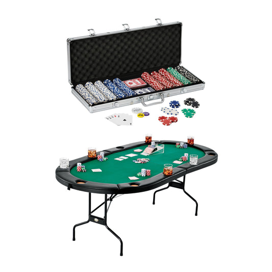 Fat Cat Texas Hold'em Table & Poker Chip Set