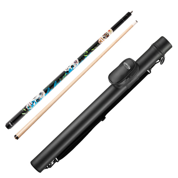 Viper Underground Dia de los Muertos Cue and Casemaster Q-Vault Supreme Black Cue Case