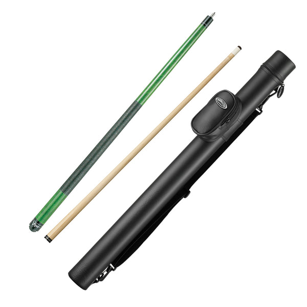 Viper Elite Series Green Wrapped Cue and Casemaster Q-Vault Supreme Black Cue Case