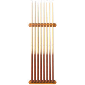 Viper Traditional Oak 8 Cue Wall Cue Rack